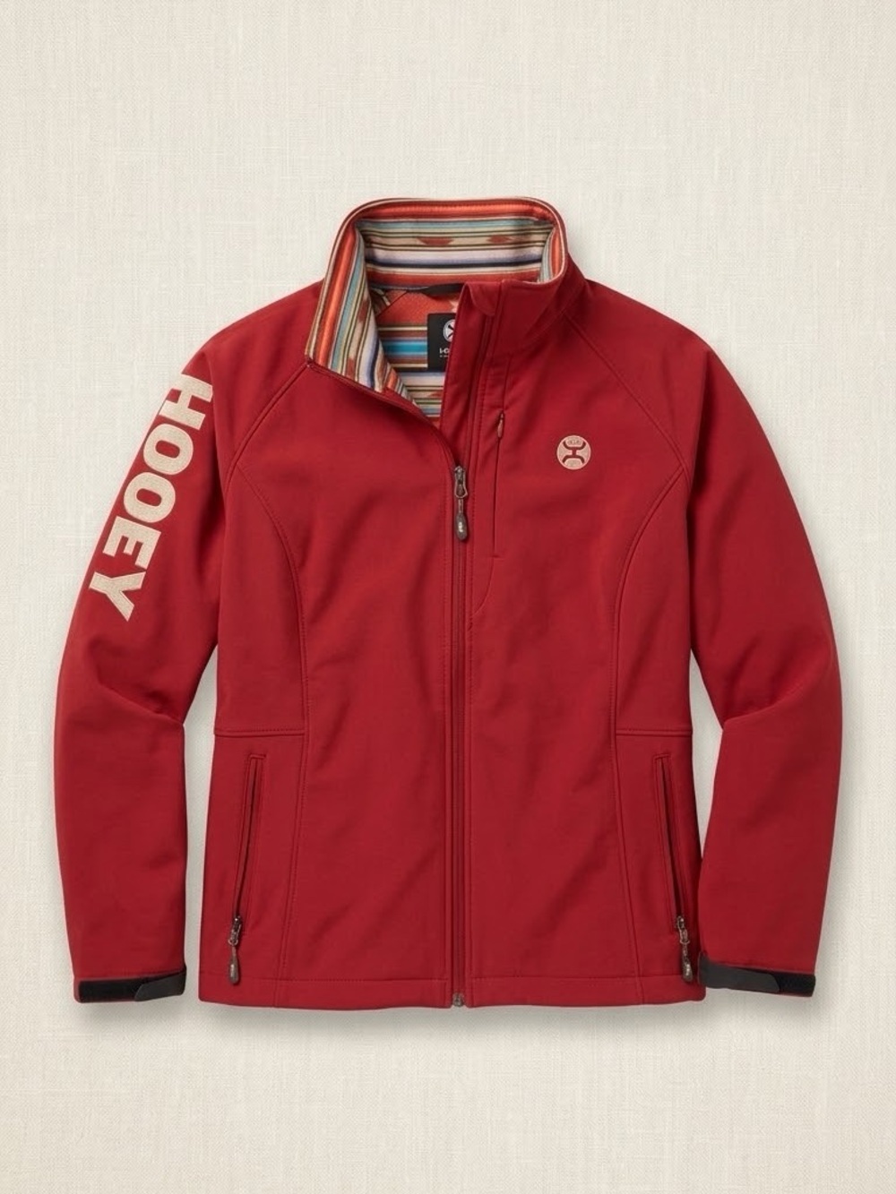 HOOEY Women's Red Softshell Jacket Size XL - Western coat